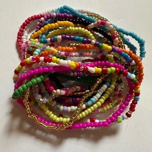 Colorful Beaded Bracelet Set of 8